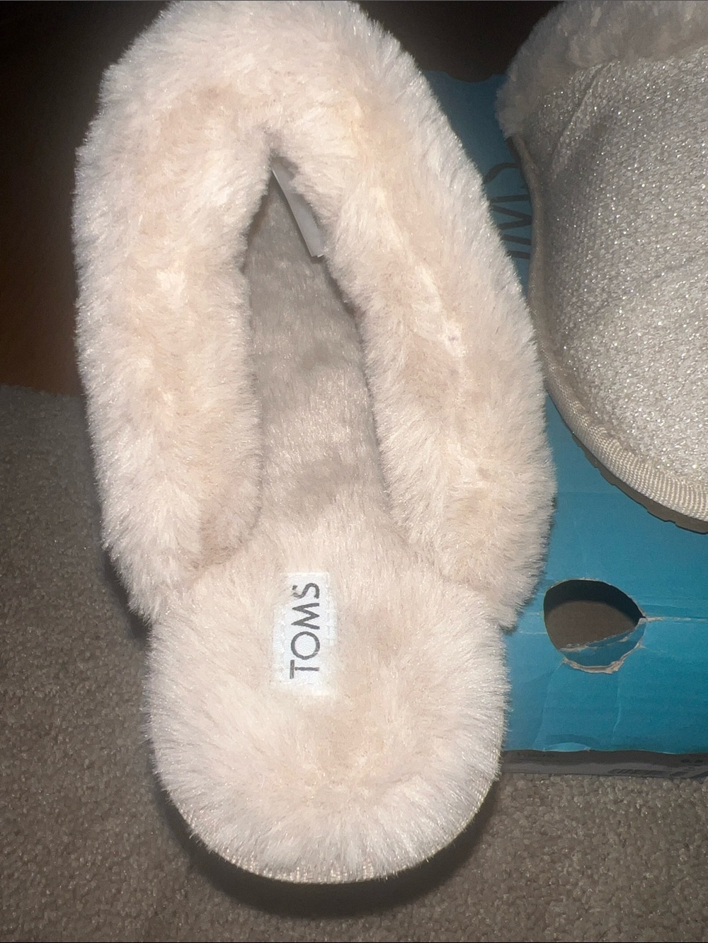 Toms Women's Valerie Oatmeal Sparkle 6.5 - Picture 4 of 6
